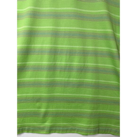 Nike Tiger Woods Collection Golf Polo Dri-Fit Stripes Lime Green Size L - Picture 3 of 11
